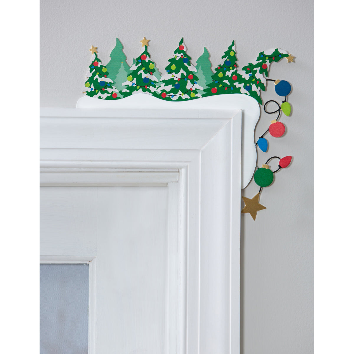 Wood Door Frame Décor, Christmas Tree Foxboro Fork in the Road & HBS